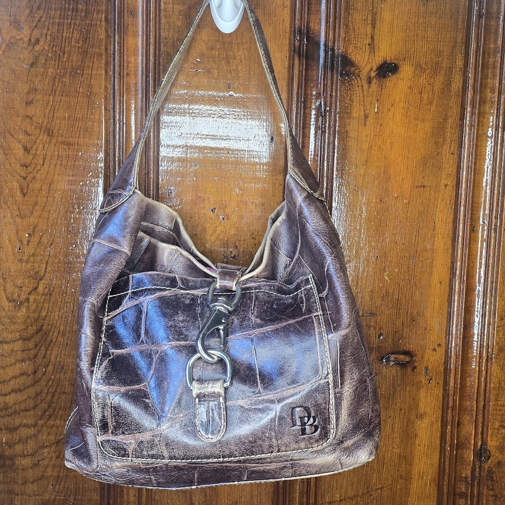 Dooney & Bourke Brown Leather Shoulder Bag
